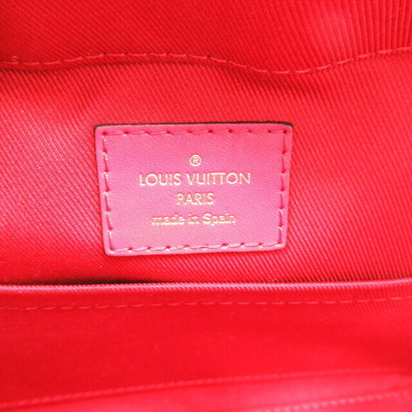 Louis Vuitton Saintonge Shoulder Bag Canvas Monogram Brown Red - Picture 8 of 10